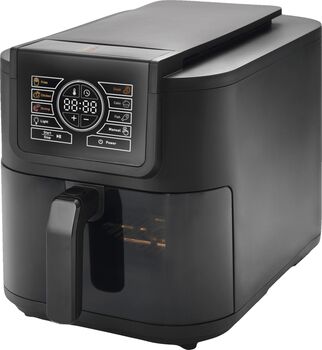 F&B Slim Smart loftsteikingarpottur 8 L - Svartur