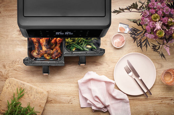 F&B tvöfaldur loftsteikingarpottur - 11 L Air Fryer