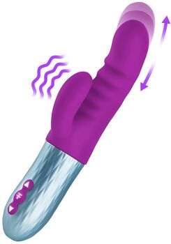 FemmeFunn Essenza Thrusting tvöfaldur titrari - Fjólublár 