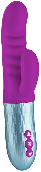 FemmeFunn Essenza Thrusting tvöfaldur titrari - Fjólublár 