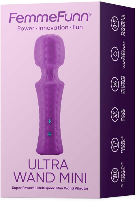 FemmeFunn Ultra Mini nuddvöndur - Fjólublár 