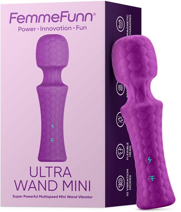 FemmeFunn Ultra Mini nuddvöndur - Fjólublár 