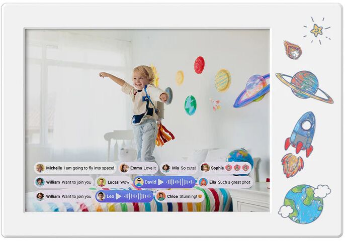 myFirst Frame Doodle stafrænn myndarammi - Hvítur