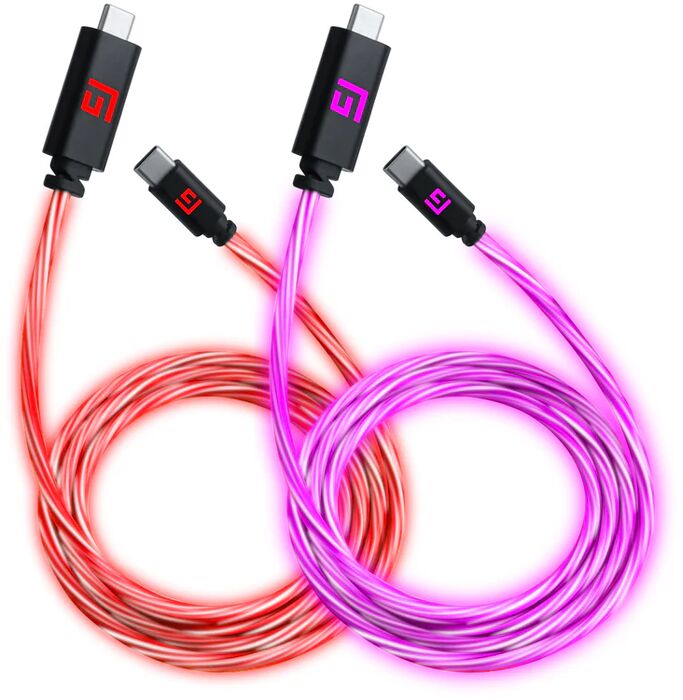 Floating Grip USB-C í USB-C snúrur 2 í pakka - 1,5 metrar