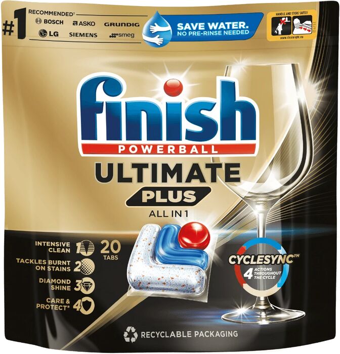 Finish Gold Ultimate All-in-One uppþvottavélatöflur - 20 stk