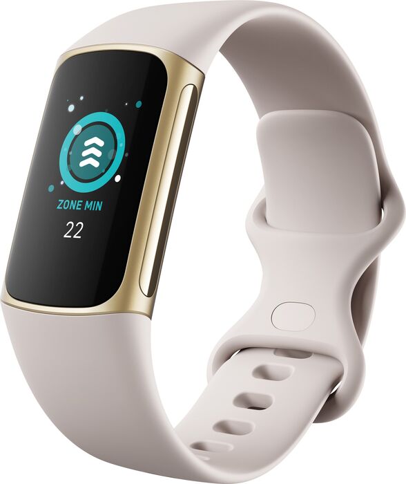 Fitbit Charge 5 heilsuúr - Gyllt / Hvítt