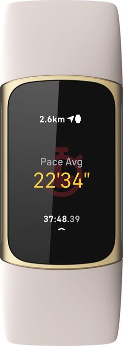 Fitbit Charge 5 heilsuúr - Gyllt / Hvítt