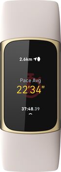 Fitbit Charge 5 heilsuúr - Gyllt / Hvítt