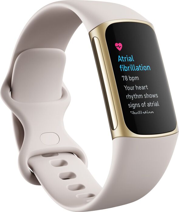 Fitbit Charge 5 heilsuúr - Gyllt / Hvítt