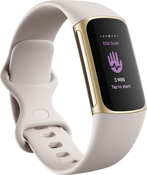 Fitbit Charge 5 heilsuúr - Gyllt / Hvítt