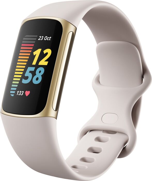 Fitbit Charge 5 heilsuúr - Gyllt / Hvítt