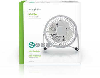 Nedis mini borðvifta - Hvít