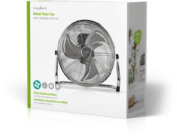 Nedis gólfvifta 40 cm - Króm