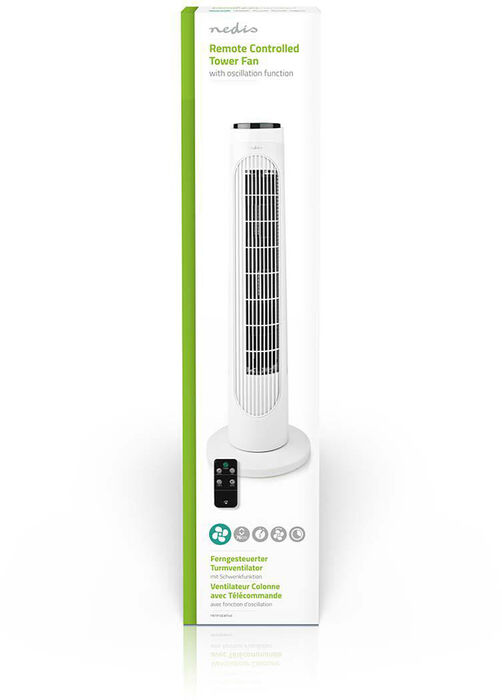 Nedis turnvifta 76 cm - Hvít