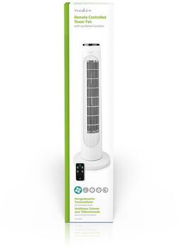 Nedis turnvifta 76 cm - Hvít