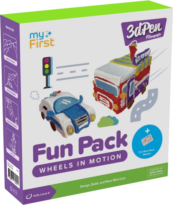 MyFirst 3D Pen Make Fun Pack bílar