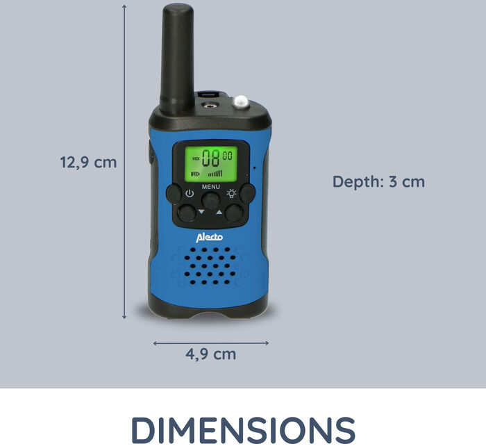 Alecto talstöðvar 7 km drægni - Bláar
