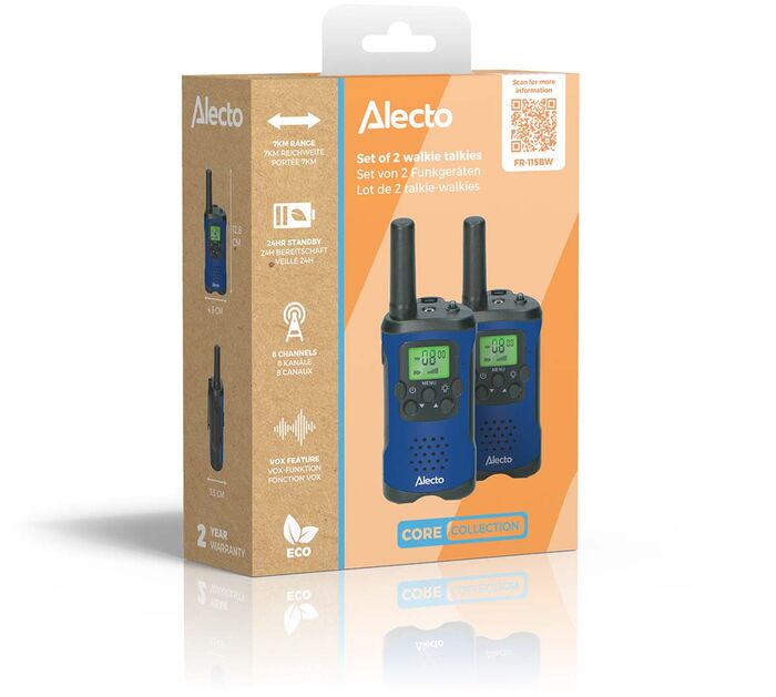 Alecto talstöðvar 7 km drægni - Bláar