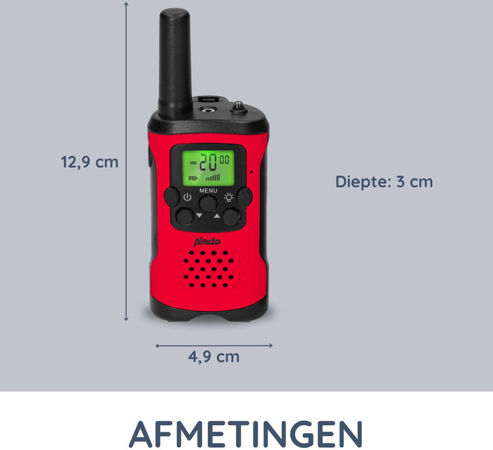 Alecto talstöðvar 7 km drægni - Rauðar