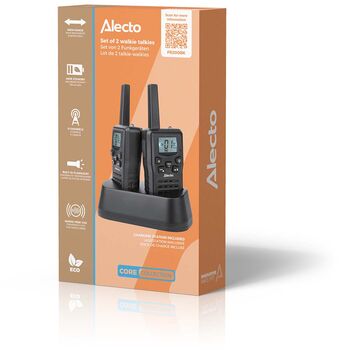 Alecto FR200BK talstöðvar 2 stk - Svartar