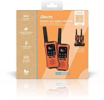 Alecto FR300 talstöðvar 2 stk - Appelsínugular