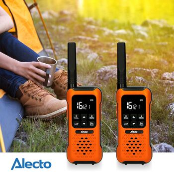 Alecto FR300 talstöðvar 2 stk - Appelsínugular