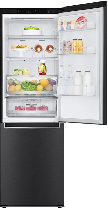 LG kæli- og frystiskápur GBB71MCEGN - Svartur 