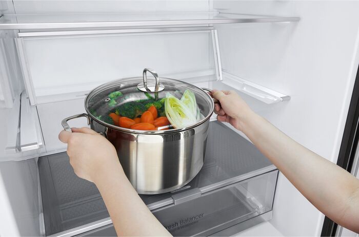 LG kæli- og frystiskápur GBB71MCEGN - Svartur 