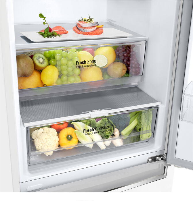 LG kæli- og frystiskápur GBP62DSNGN - Hvítur