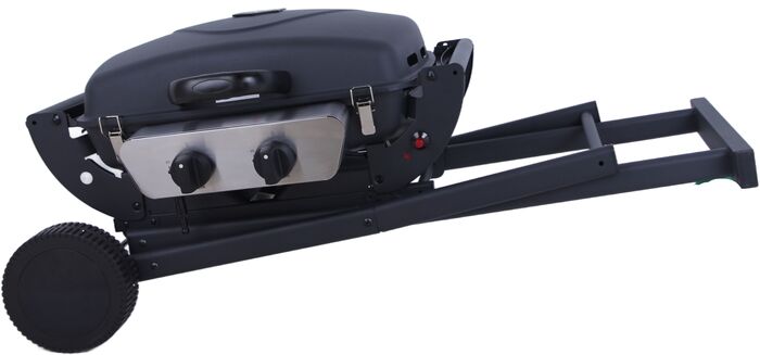 Topgrill ferðagasgrill á vagni