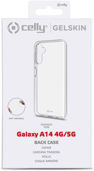Celly Gelskin Samsung Galaxy A14 símahulstur - Glært 