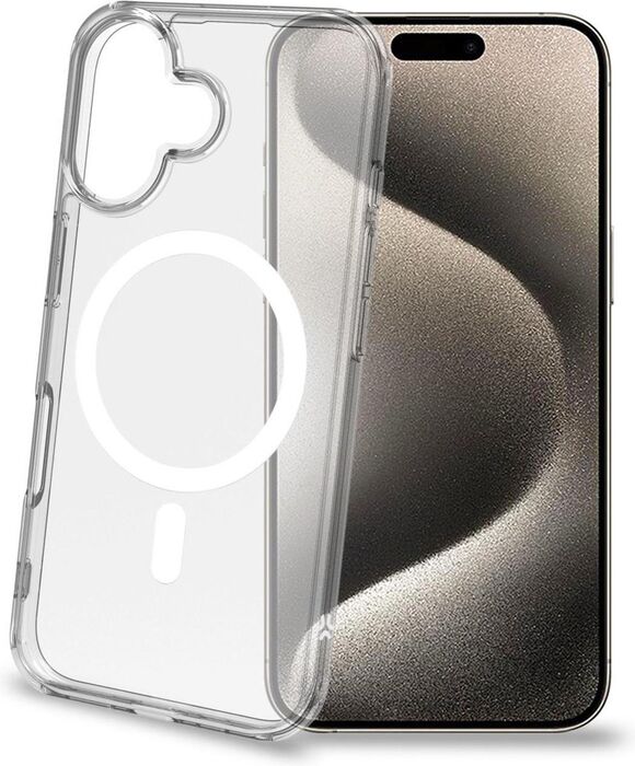 Product image not available for Celly GelskinMag iPhone 16 - Glært