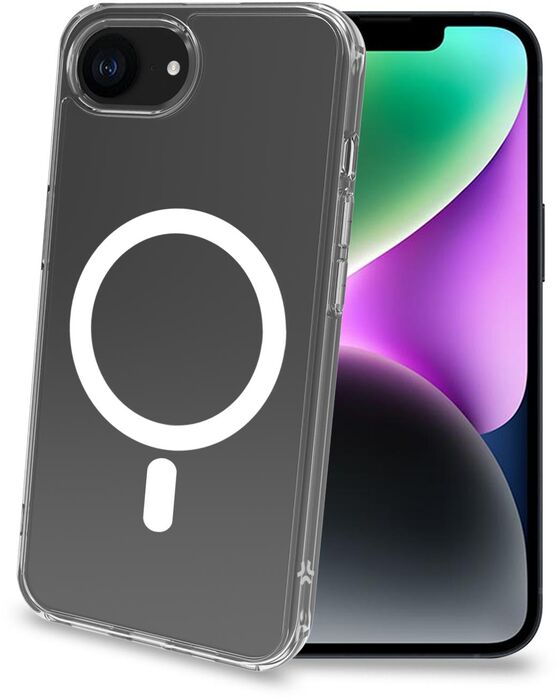 Celly GelskinMag iPhone 16e símahulstur - Glært