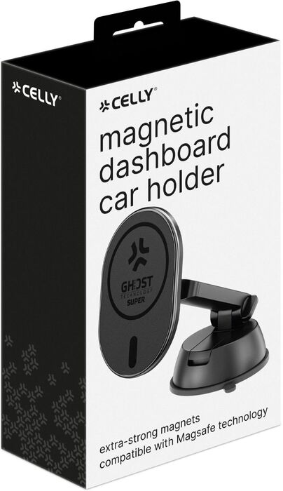 Celly Ghost SuperMag símahaldari í bíl með sogskál