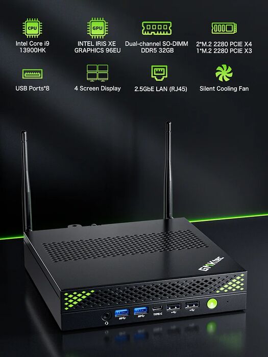 GMKTec NucBox K10 smátölva I9/32/1TB