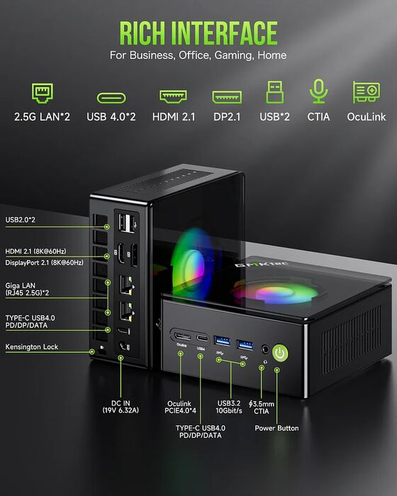 GMKTec NucBox K11 smátölva R9/32/1TB