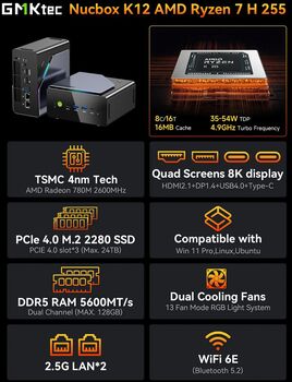 GMKtec NucBox K12 R7/32/1TB smátölva