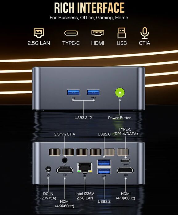 GMKTec NucBox M3 Plus smátölva I9/16/1TB