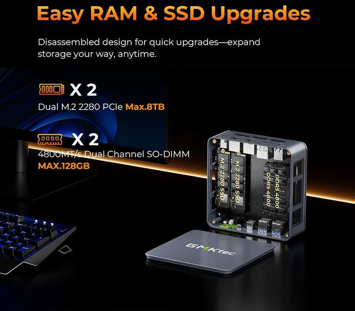 GMKtec NucBox M6 ultra R5/16/1TB smátölva