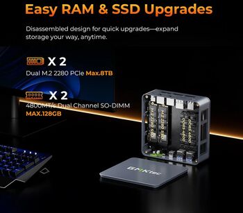 GMKtec NucBox M6 ultra R5/16/1TB smátölva