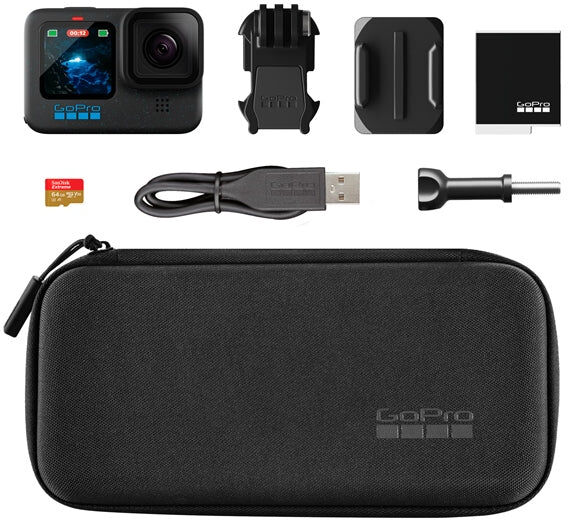 GoPro HERO12 Black útivistarmyndavél með 64 GB microSD korti