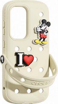Samsung Galaxy S25 Crocs símahulstur - Hvítt