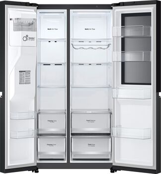 LG tvöfaldur kæli- og frystiskápur GSGV80EPLD - Svartur