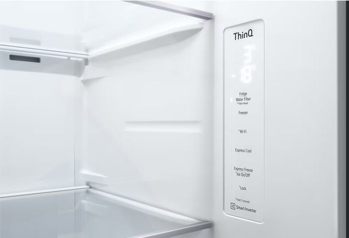 LG tvöfaldur kæli- og frystiskápur GSGV80EPLD - Svartur