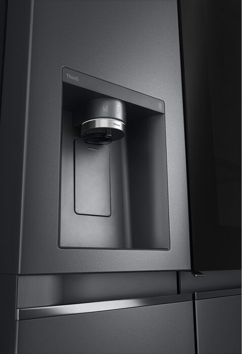 LG tvöfaldur InstaView kæli- og frystiskápur GSXV90MCDE