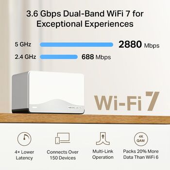 Mercusys Halo H27BE WiFi 7 mesh-kerfi (3-pk)