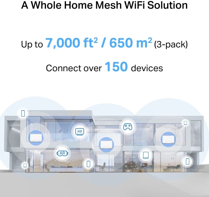Mercusys Halo H27BE WiFi 7 mesh-kerfi (3-pk)