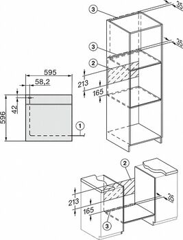 Miele veggofn H7365BPOBSW - Svartur