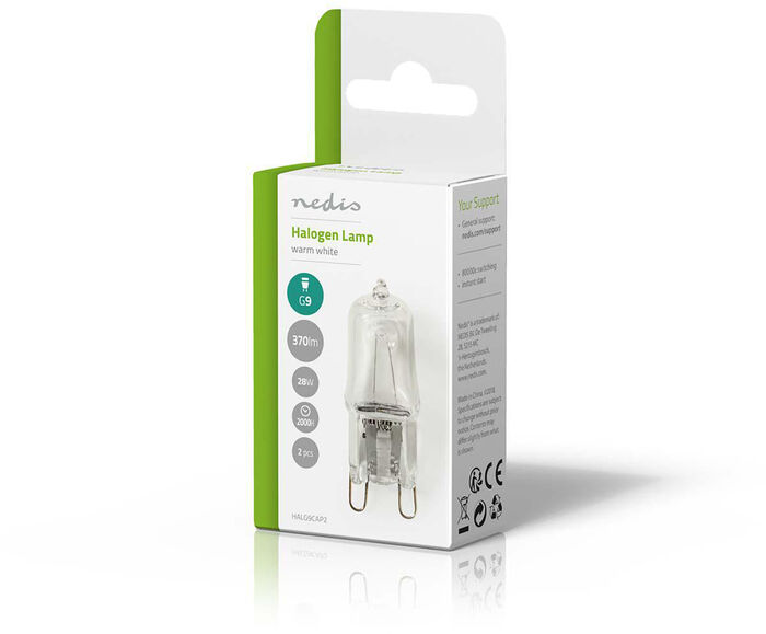 Nedis G9 Halógenpera (28W) - 2stk