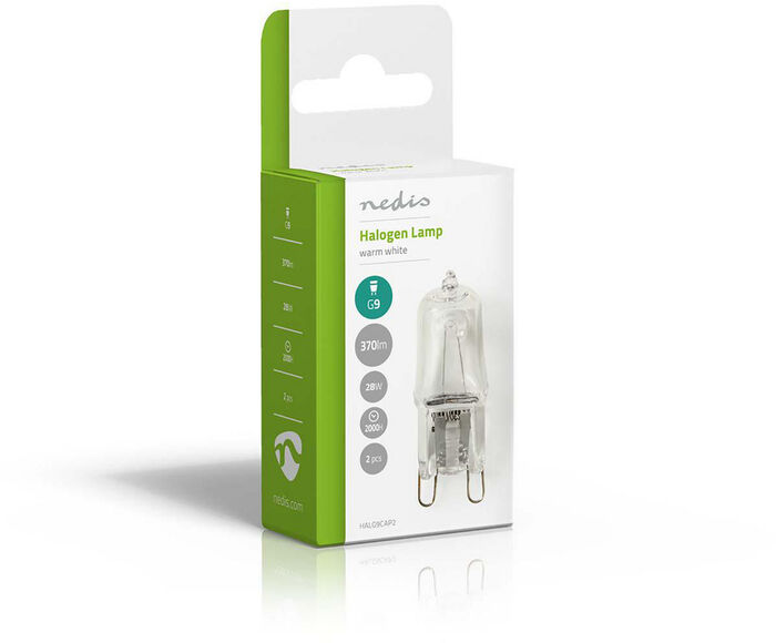 Nedis G9 Halógenpera (28W) - 2stk